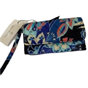 Vera Bradley Lotus Flower‎ Swirl Wristlet Wallet NEW/NWT